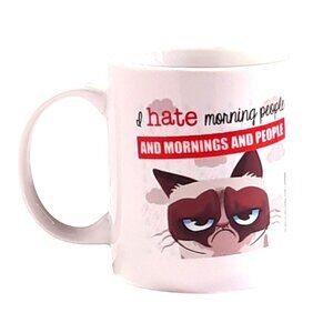 Grumpy Cat "I Hate Morning People & Mornings and People" White Ceramic Mug